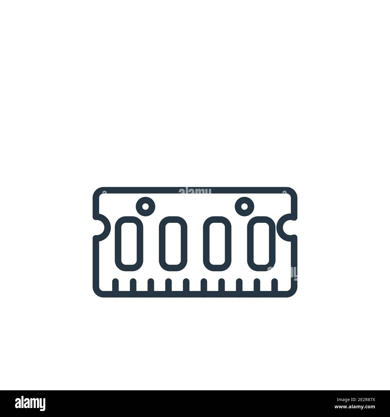 Ram Memory icon vector isolated on white background, logo concept