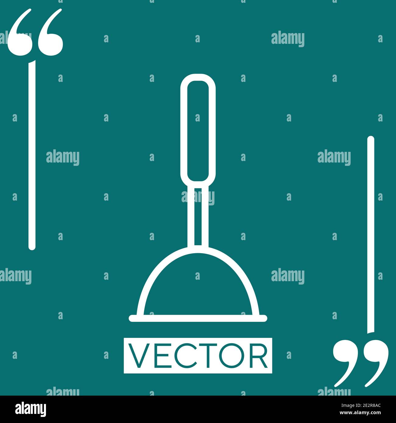 desatascador Linear icon. Editable stroke line Stock Vector