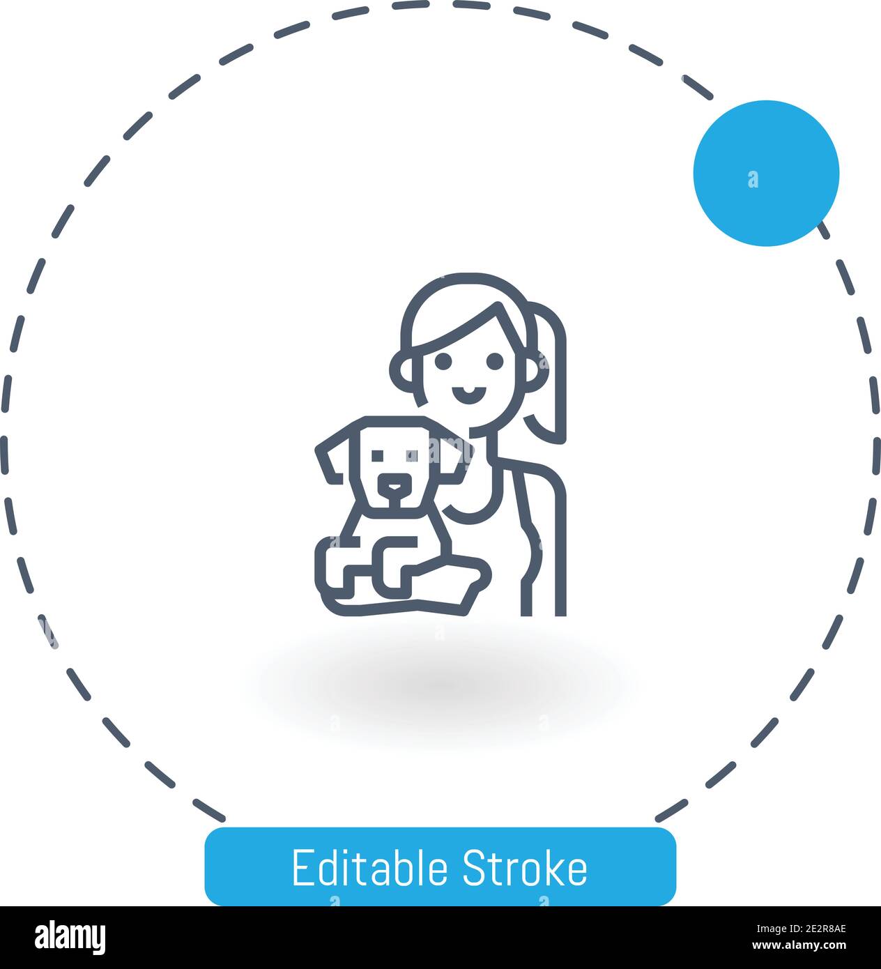 Adoption vector icon editable stroke outline icons for web and mobile Stock Vector