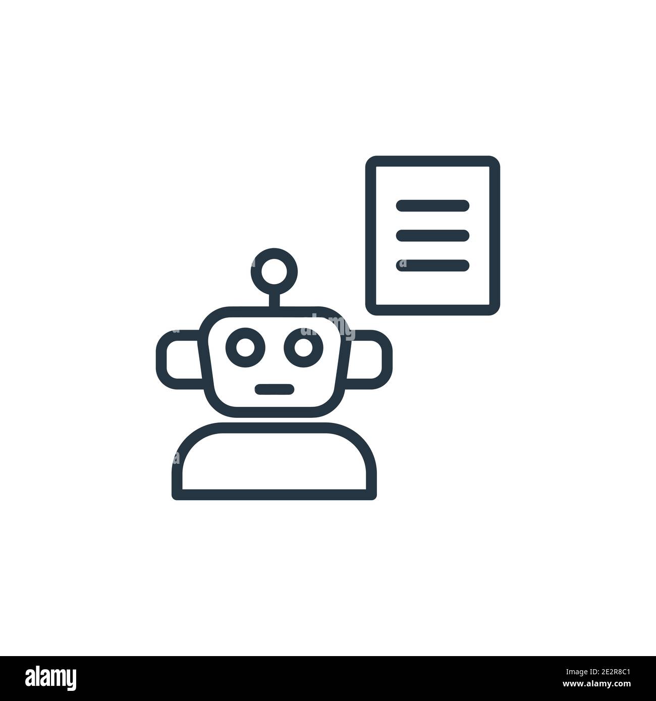 Laws Of Robotics Outline Vector Icon Thin Line Black Laws Of Robotics