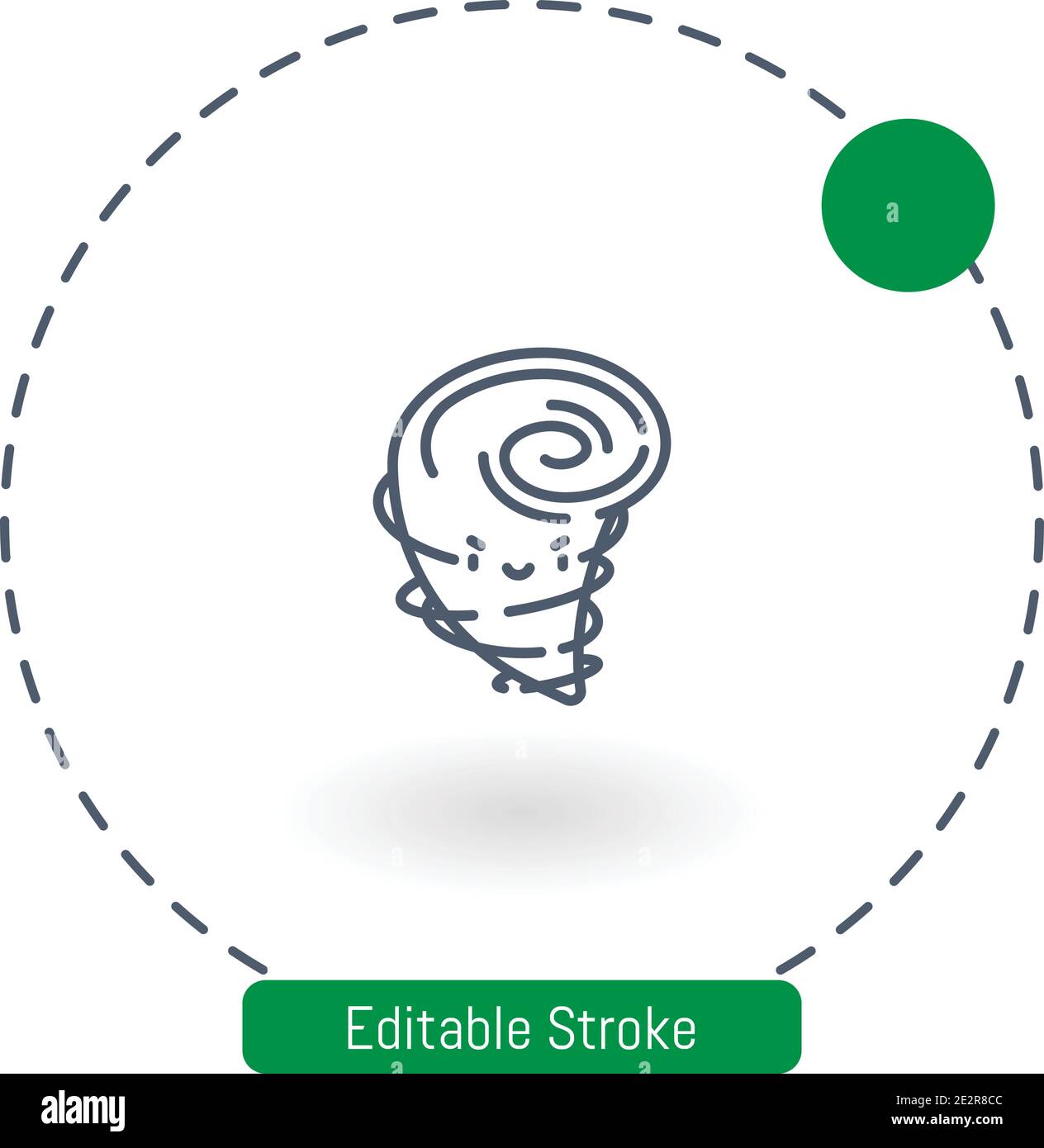 tornado vector icon editable stroke outline icons for web and mobile ...