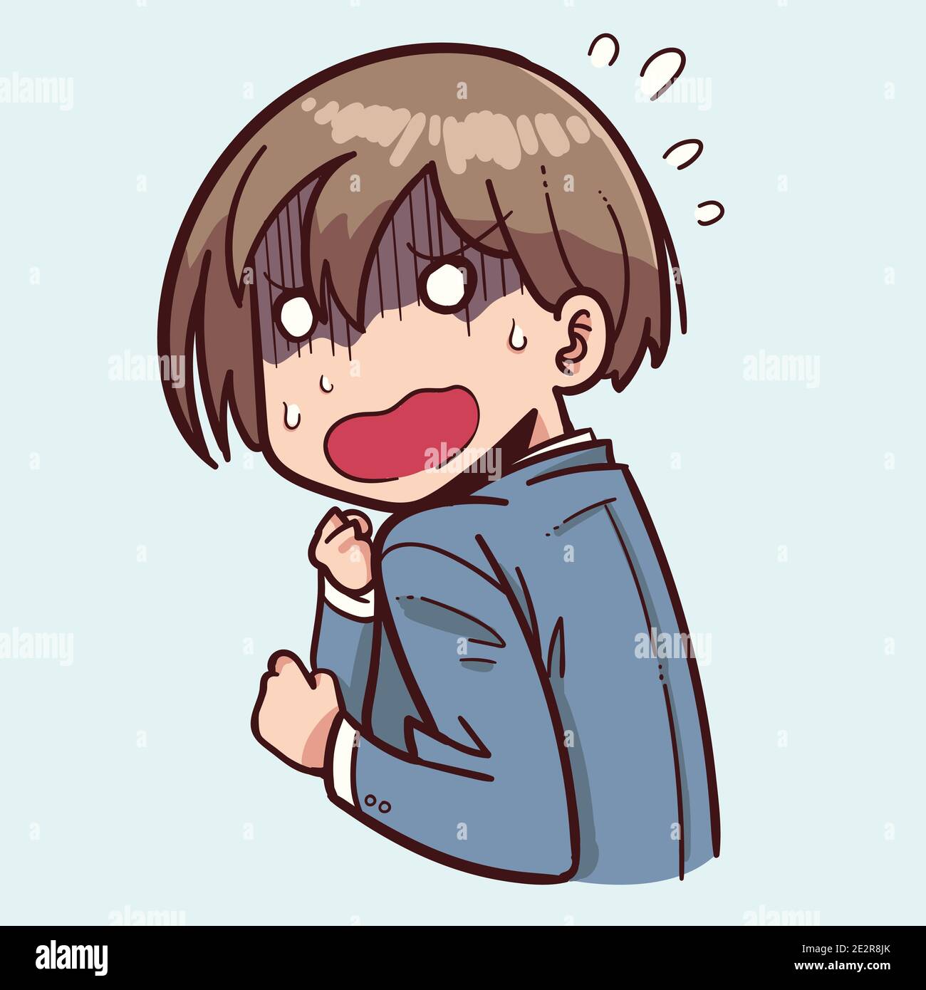 Illustration Of A Shocked Girl Expression Stock Vector Image Art Alamy