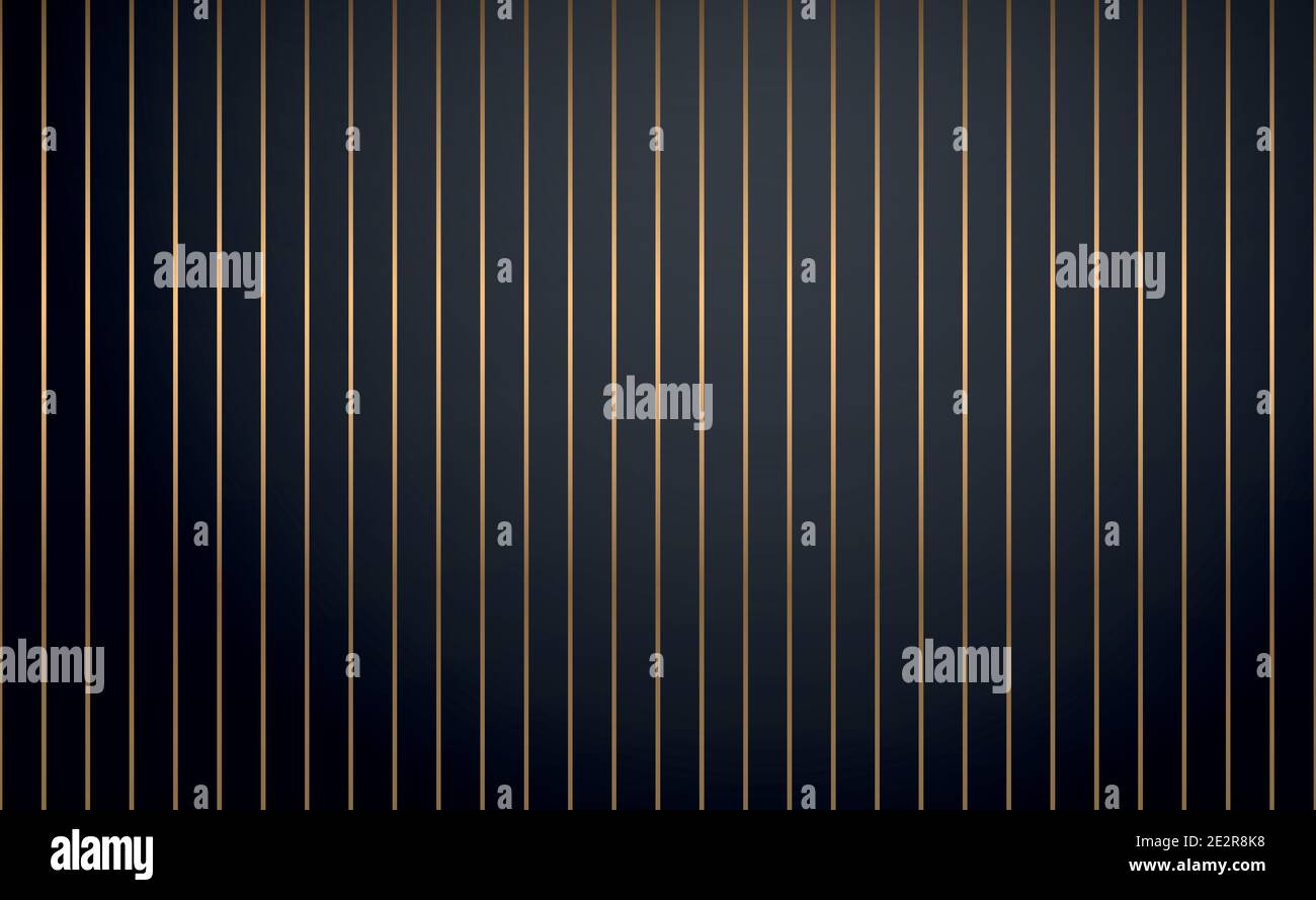 Abstract golden lines on a black background - Vector illustration Stock ...