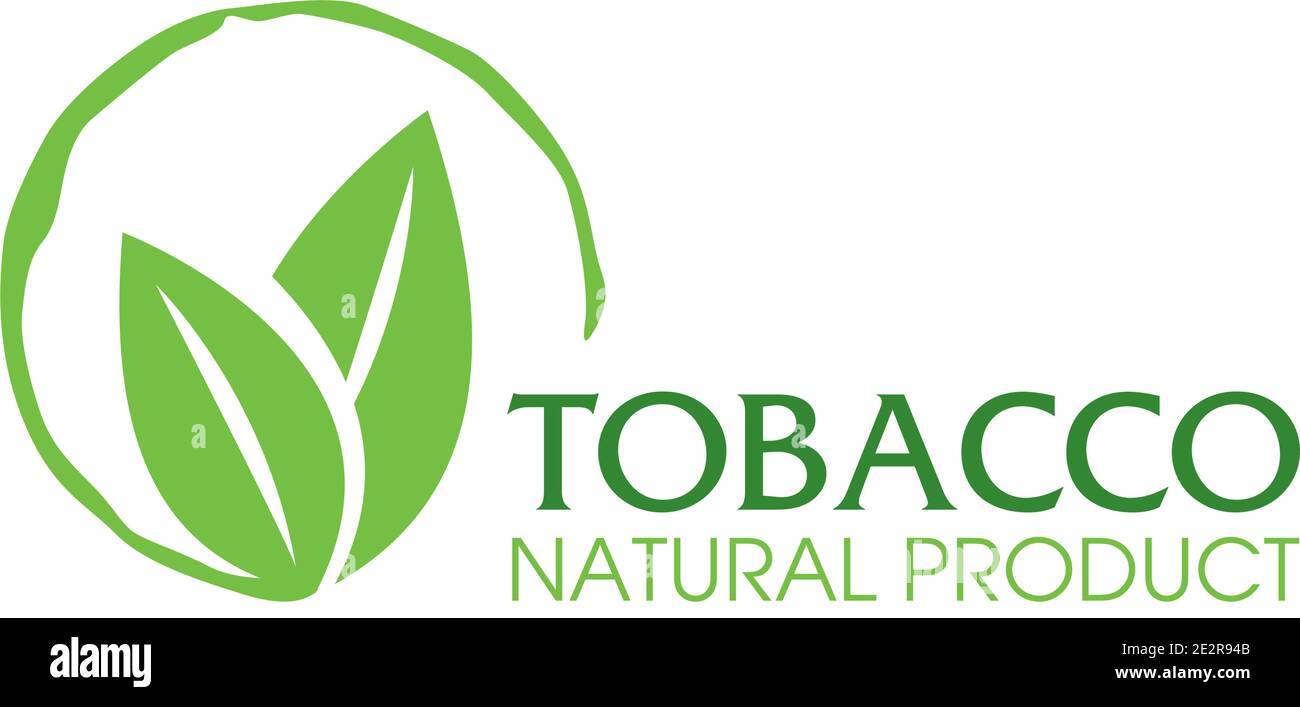 Vector logo for natural tobacco products, goods Stock Vector Image & Art