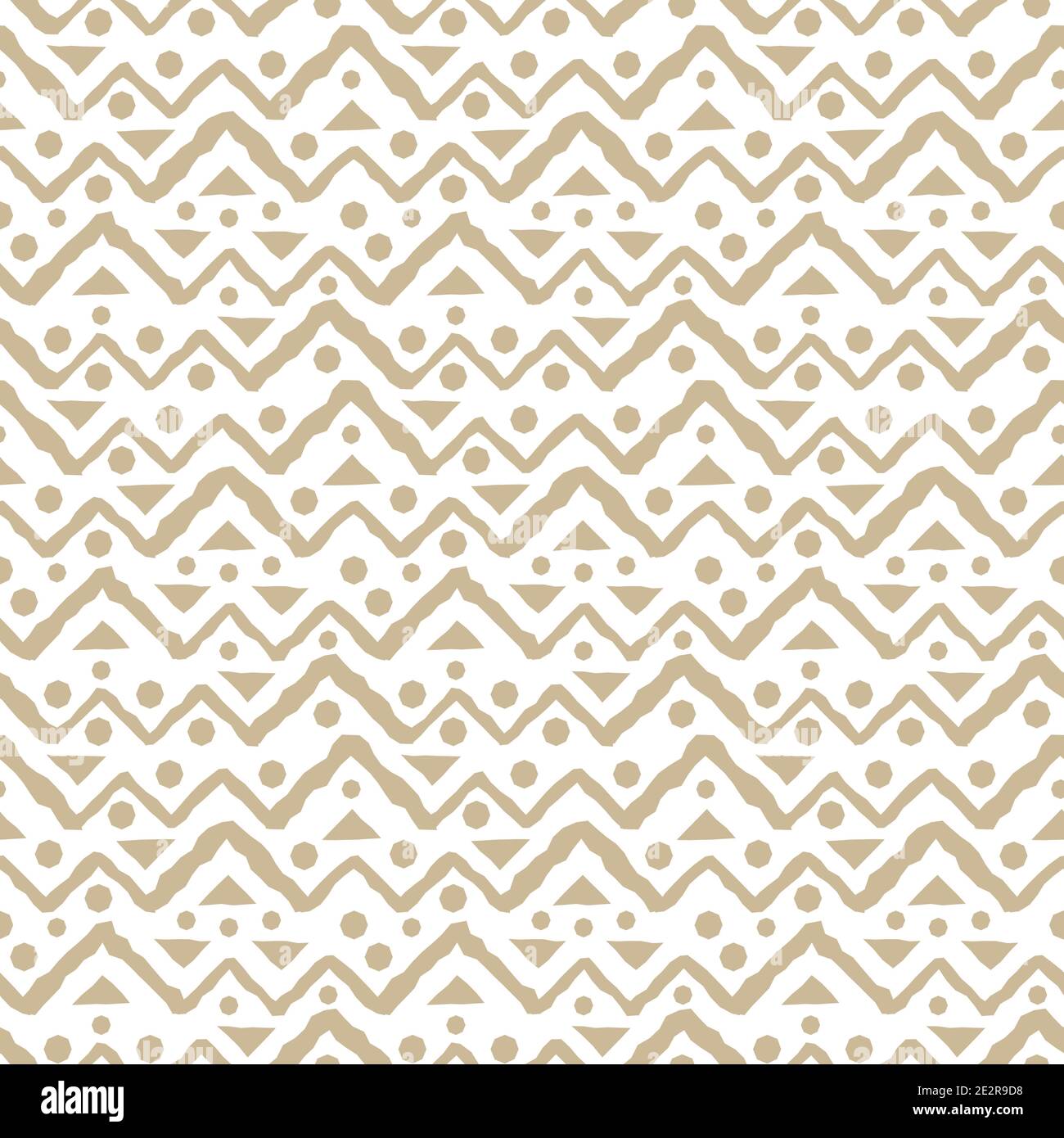 beige and white cute Seamless repeat pattern with jagged lines of ...