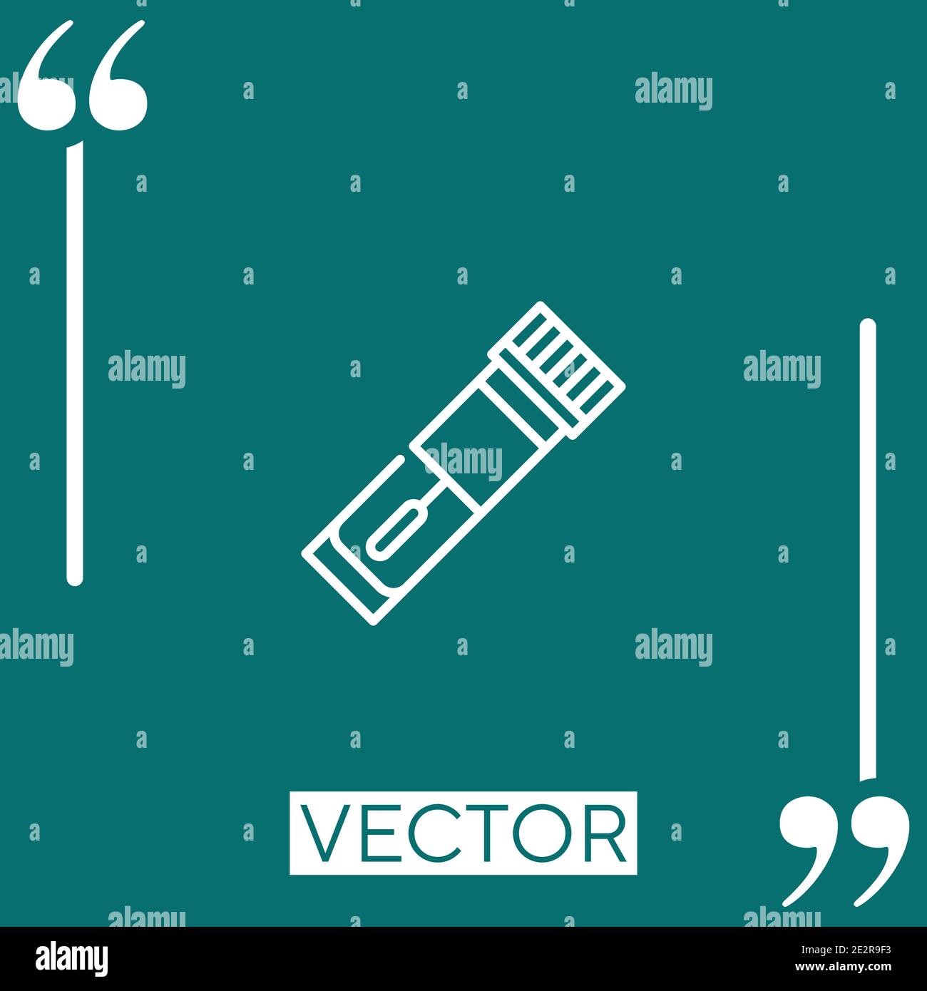 sample vector icon Linear icon. Editable stroked line Stock Vector