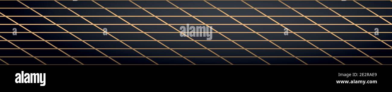 Abstract golden lines on a black background - Vector illustration Stock ...