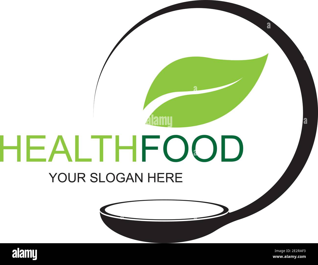 healthy food logo vector design icon illustration Stock Vector Image & Art  - Alamy