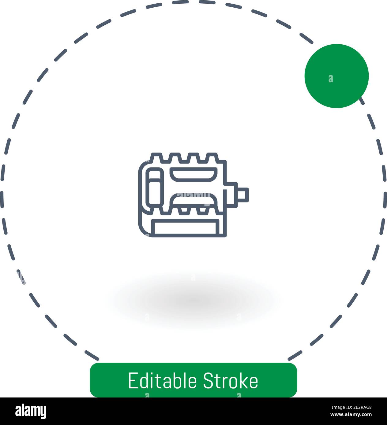 pedal vector icon editable stroke outline icons for web and mobile Stock Vector