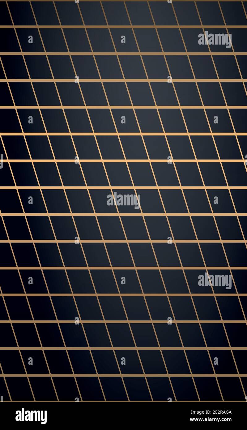 Abstract golden lines on a black background - Vector illustration Stock ...