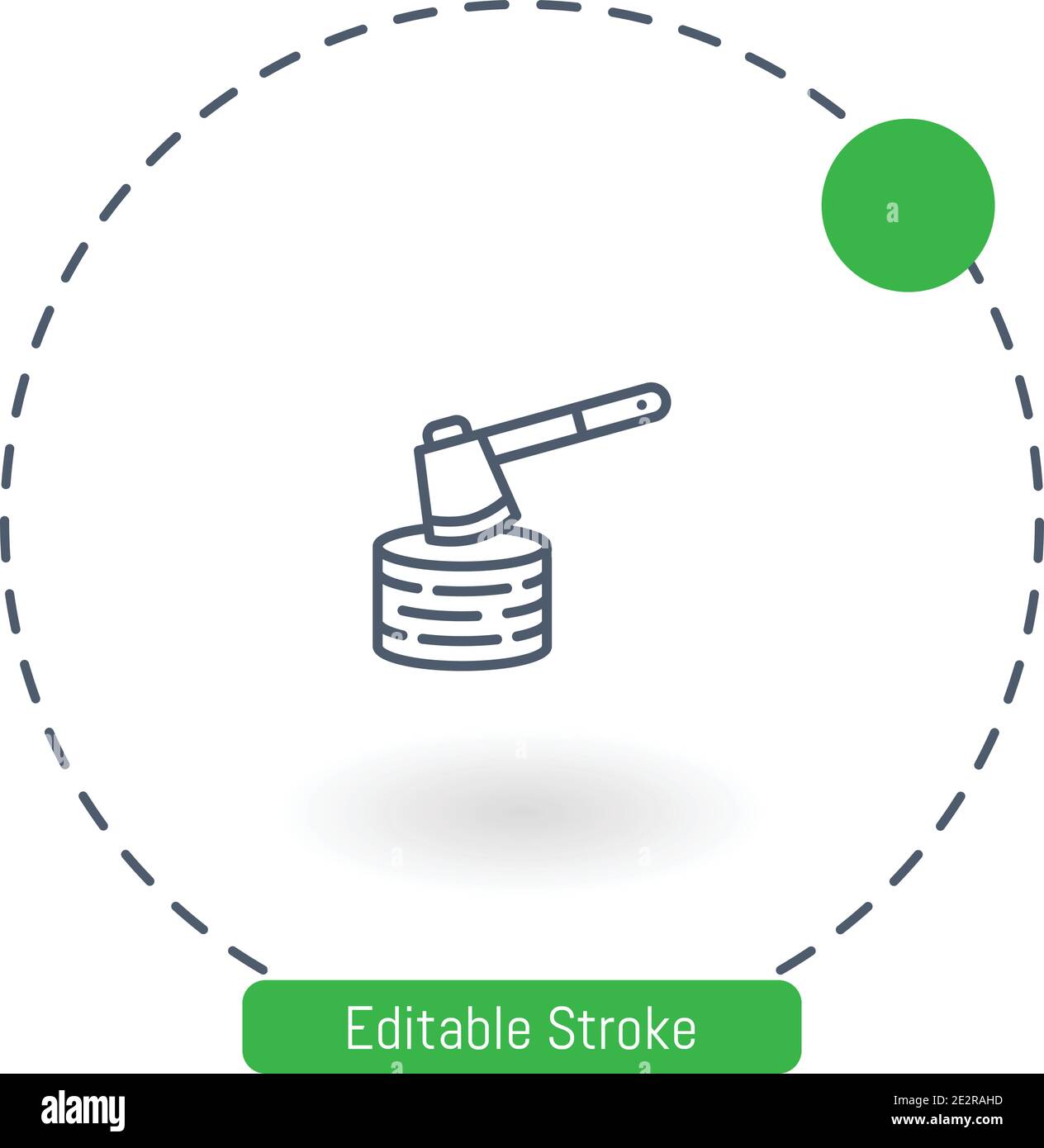 chopping vector icon editable stroke outline icons for web and mobile ...