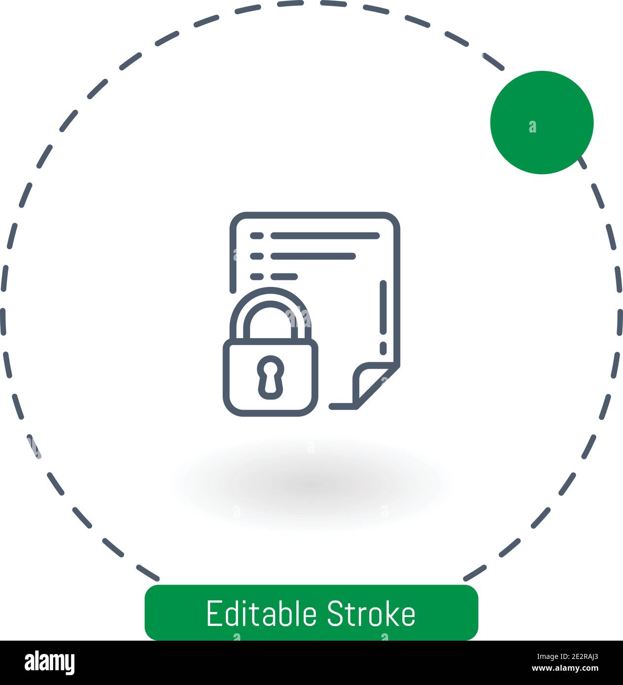locked vector icon editable stroke outline icons for web and mobile Stock Vector