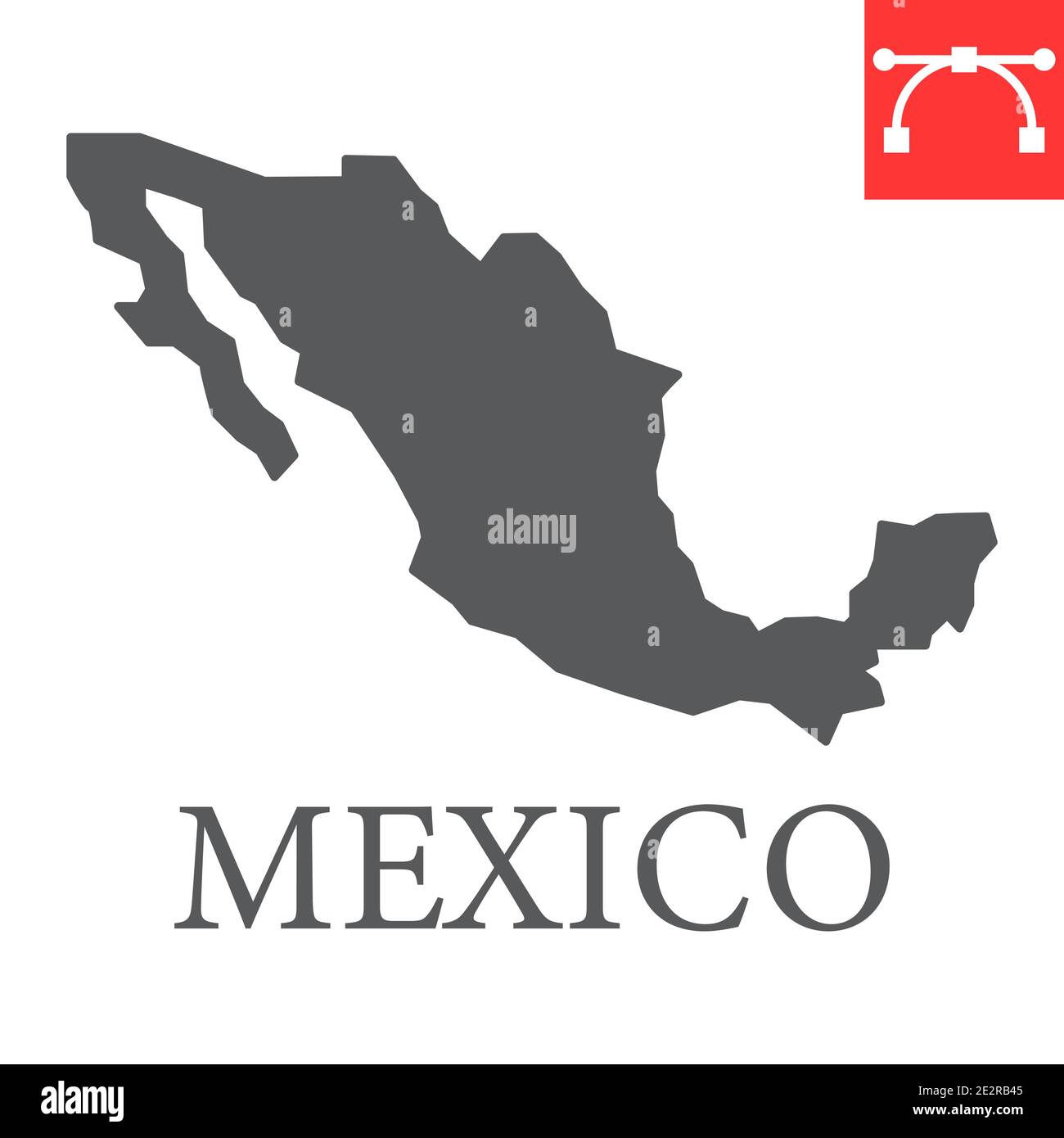 Icono Del Mapa De Mexico