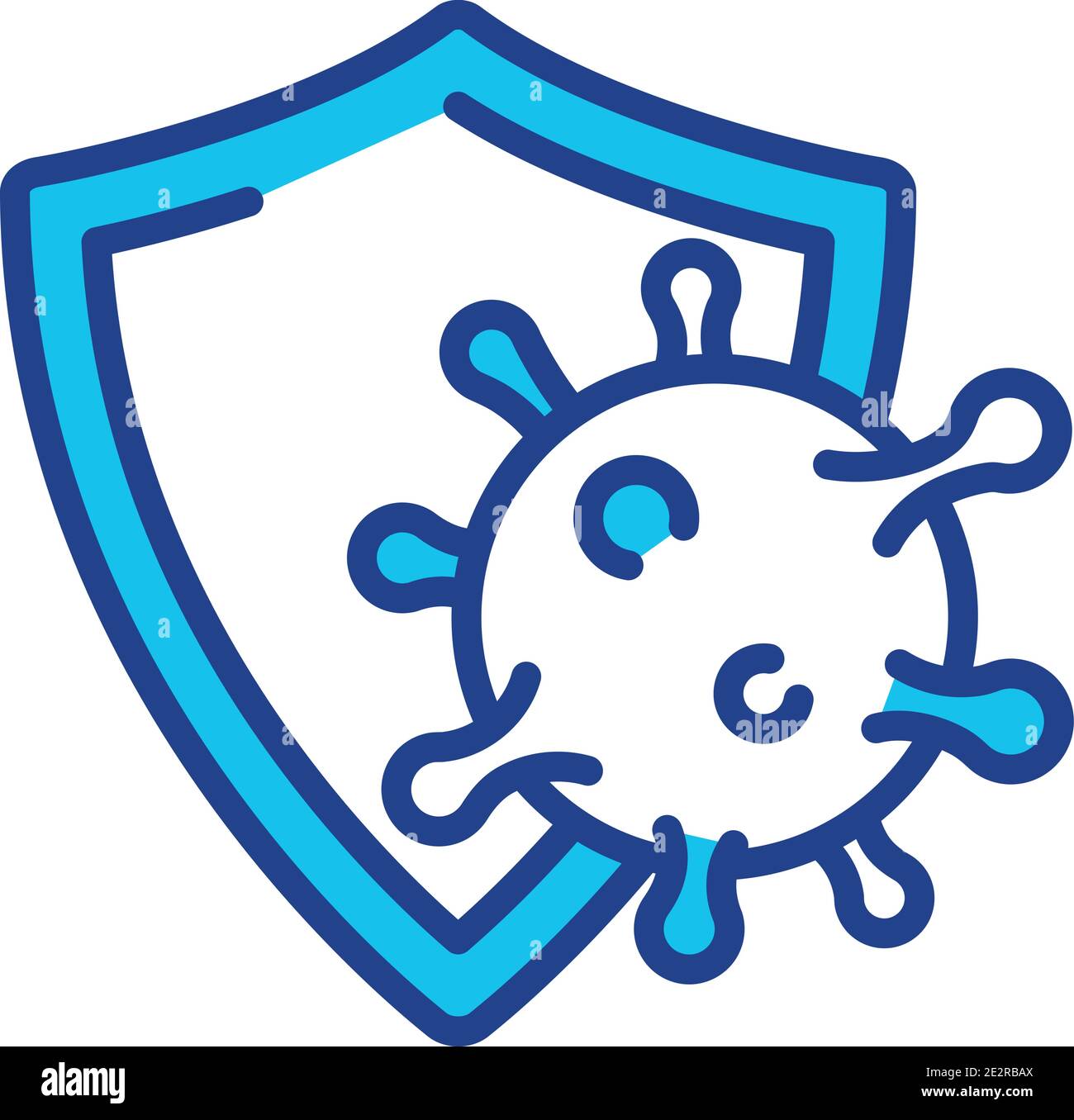 Expanded immunization RGB color icon Stock Vector