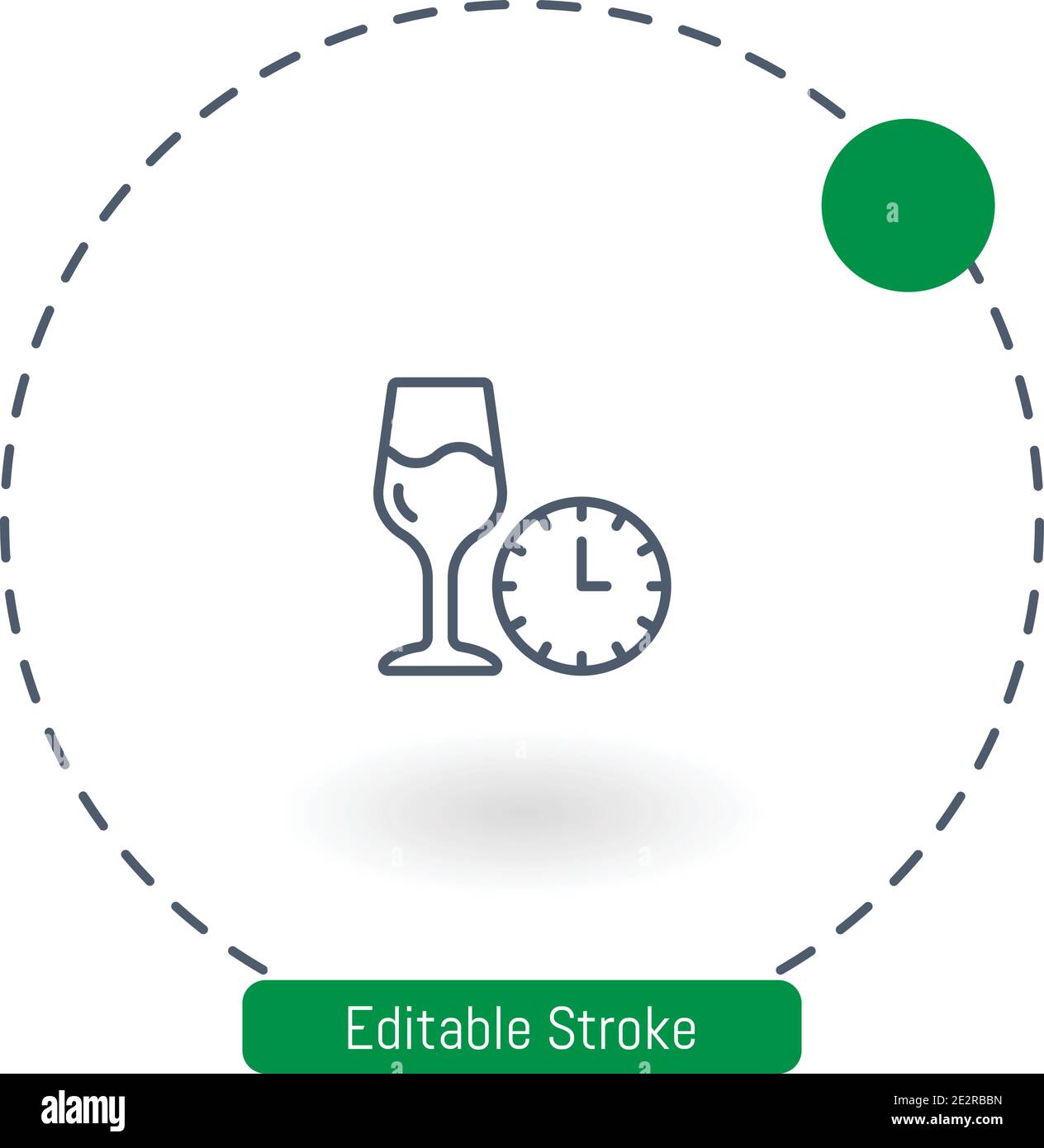 wine vector icon editable stroke outline icons for web and mobile Stock Vector