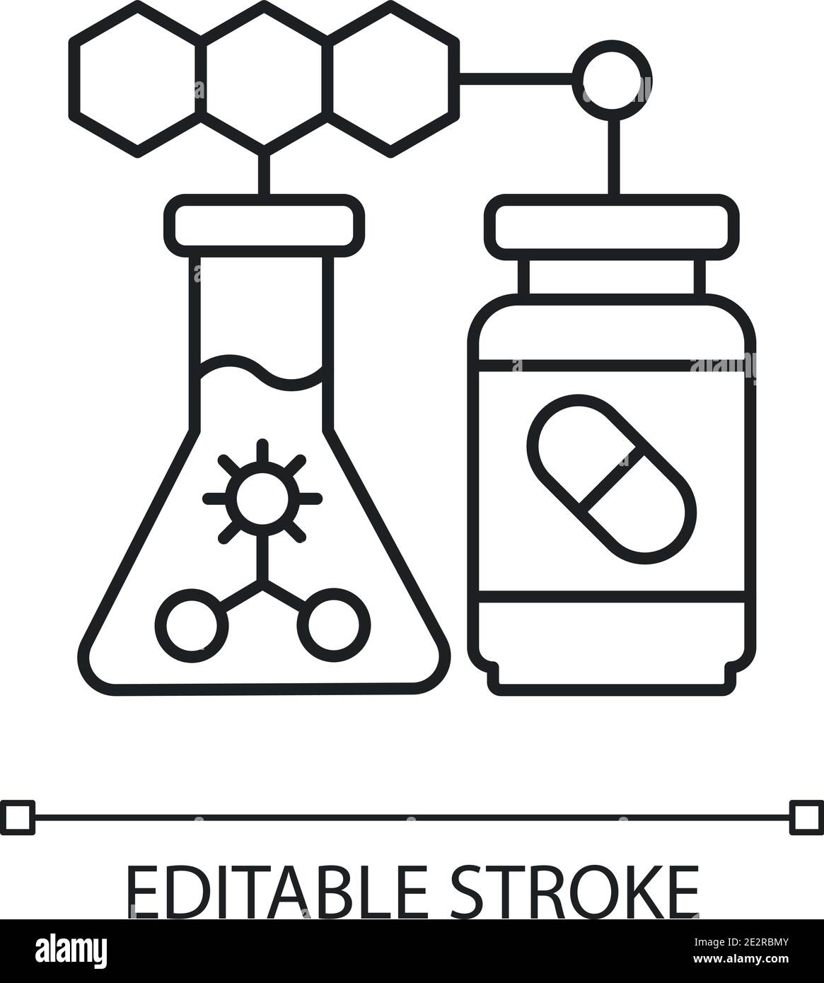 Medical biotechnology linear icon Stock Vector Image & Art - Alamy