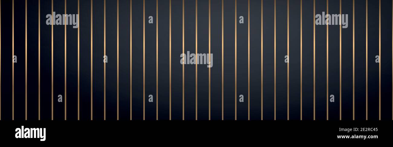 Abstract golden lines on a black background - Vector illustration Stock ...