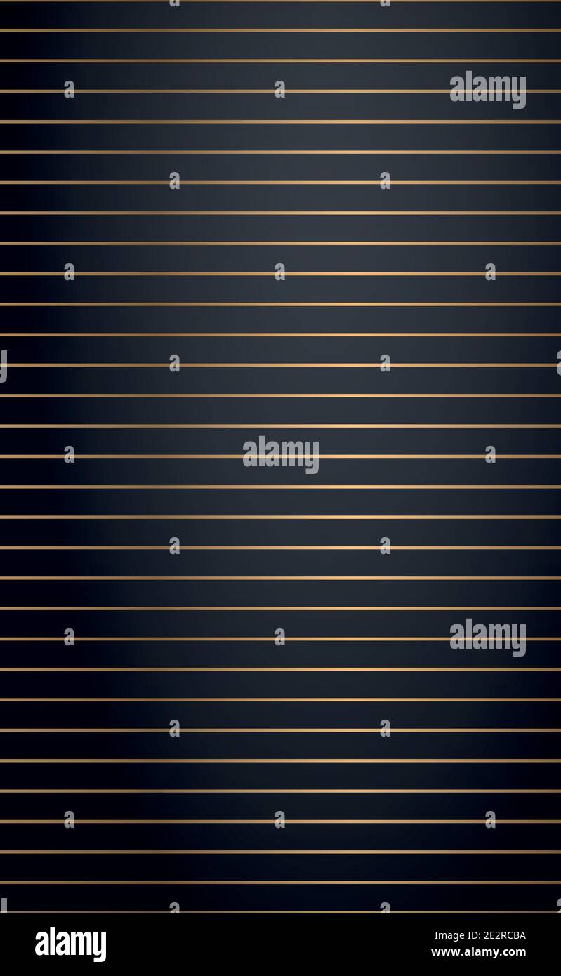 Abstract golden lines on a black background - Vector illustration Stock ...