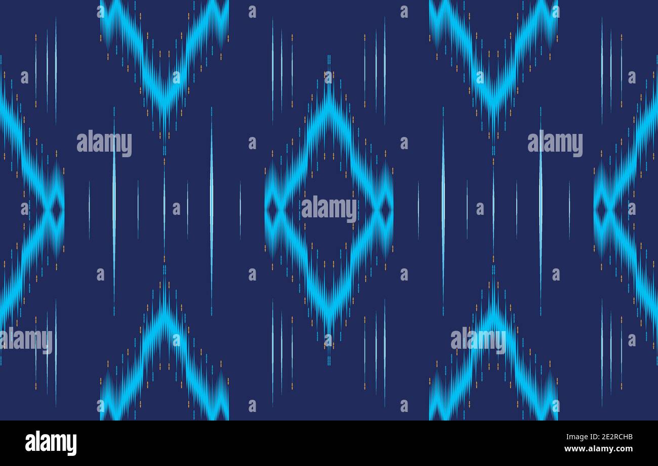 vector illustration of diamond-shape quadrangle ikat pattern for background, bag, batik, carpet, clothing, fabric, pillowcase, wrapping, wallpaper, Stock Vector