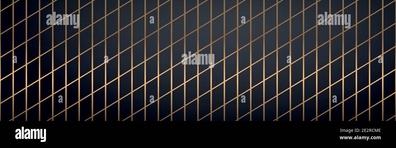Abstract golden lines on a black background - Vector illustration Stock ...
