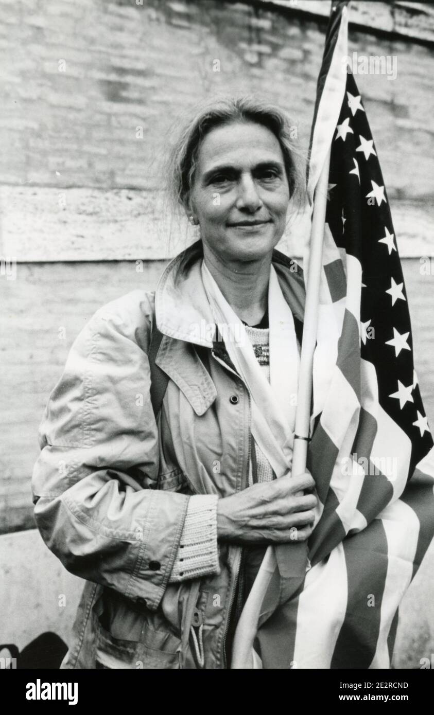 AmericanItalian journalist and movie maker Anselma Dell'Olio, 2000s Stock Photo Alamy