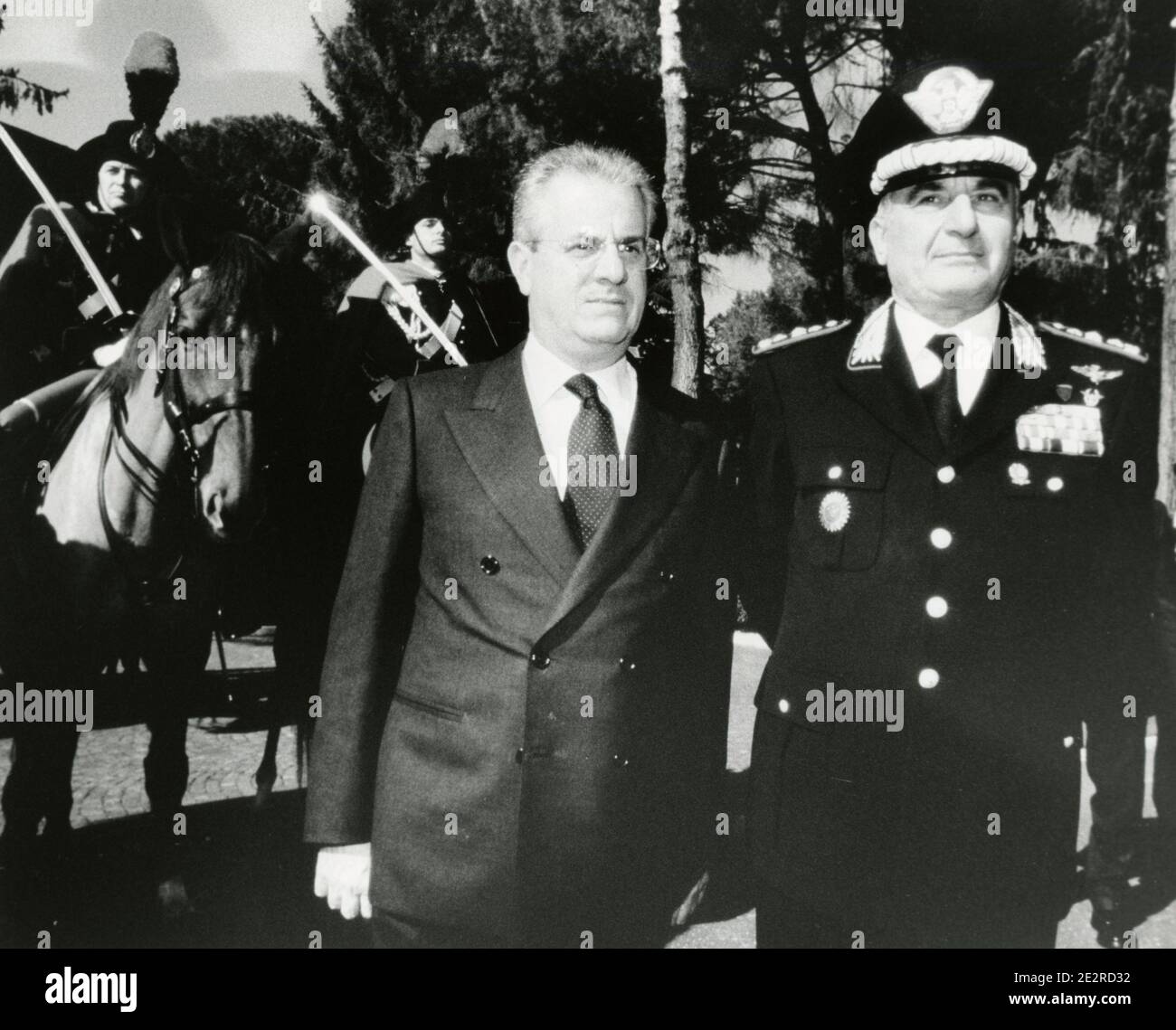 Italian Carabinieri General Sergio Siracusa and politician former minister Claudio Scajola, 2000s Stock Photo