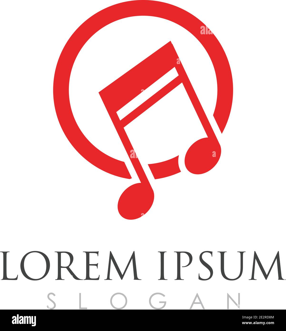 Music note symbols logo and icons template Stock Vector