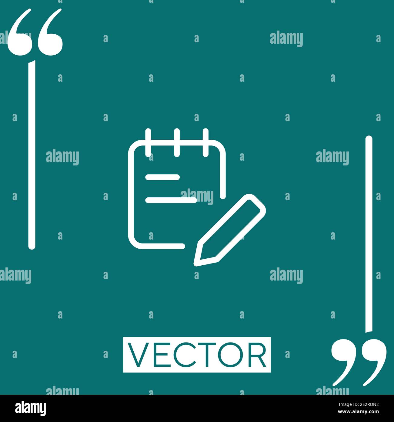 office supplies vector icon Linear icon. Editable stroke line Stock Vector