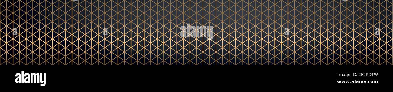 Abstract golden lines on a black background - Vector illustration Stock ...