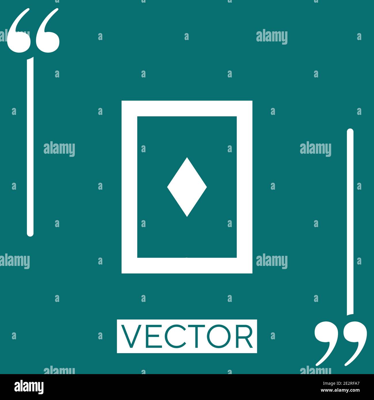 ace of diamonds vector icon Linear icon. Editable stroke line Stock ...