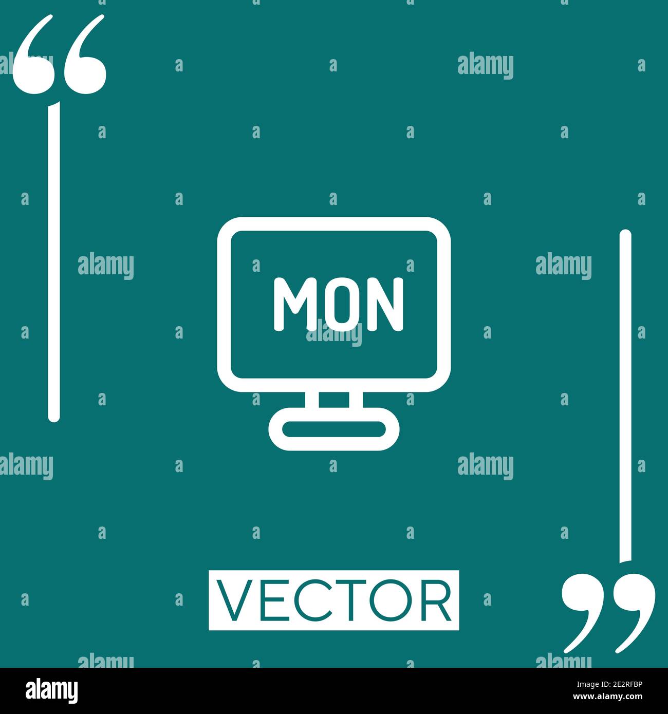 cyber monday vector icon Linear icon. Editable stroke line Stock Vector