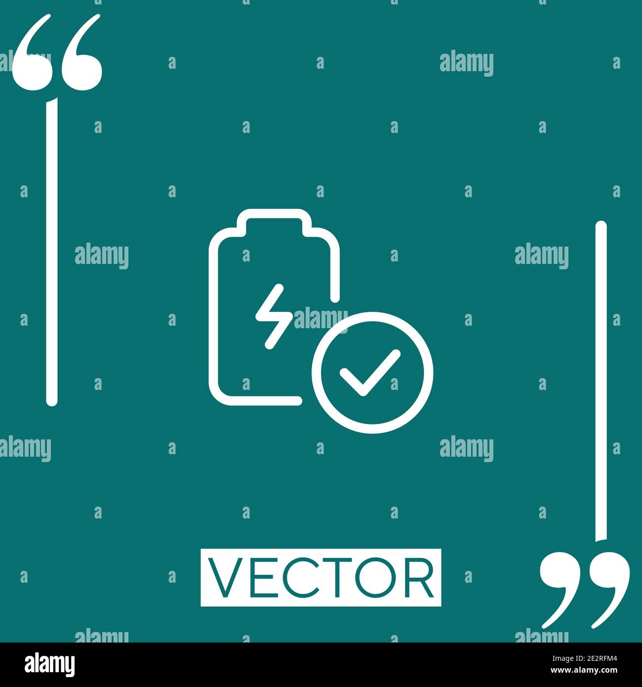 verified vector icon Linear icon. Editable stroke line Stock Vector