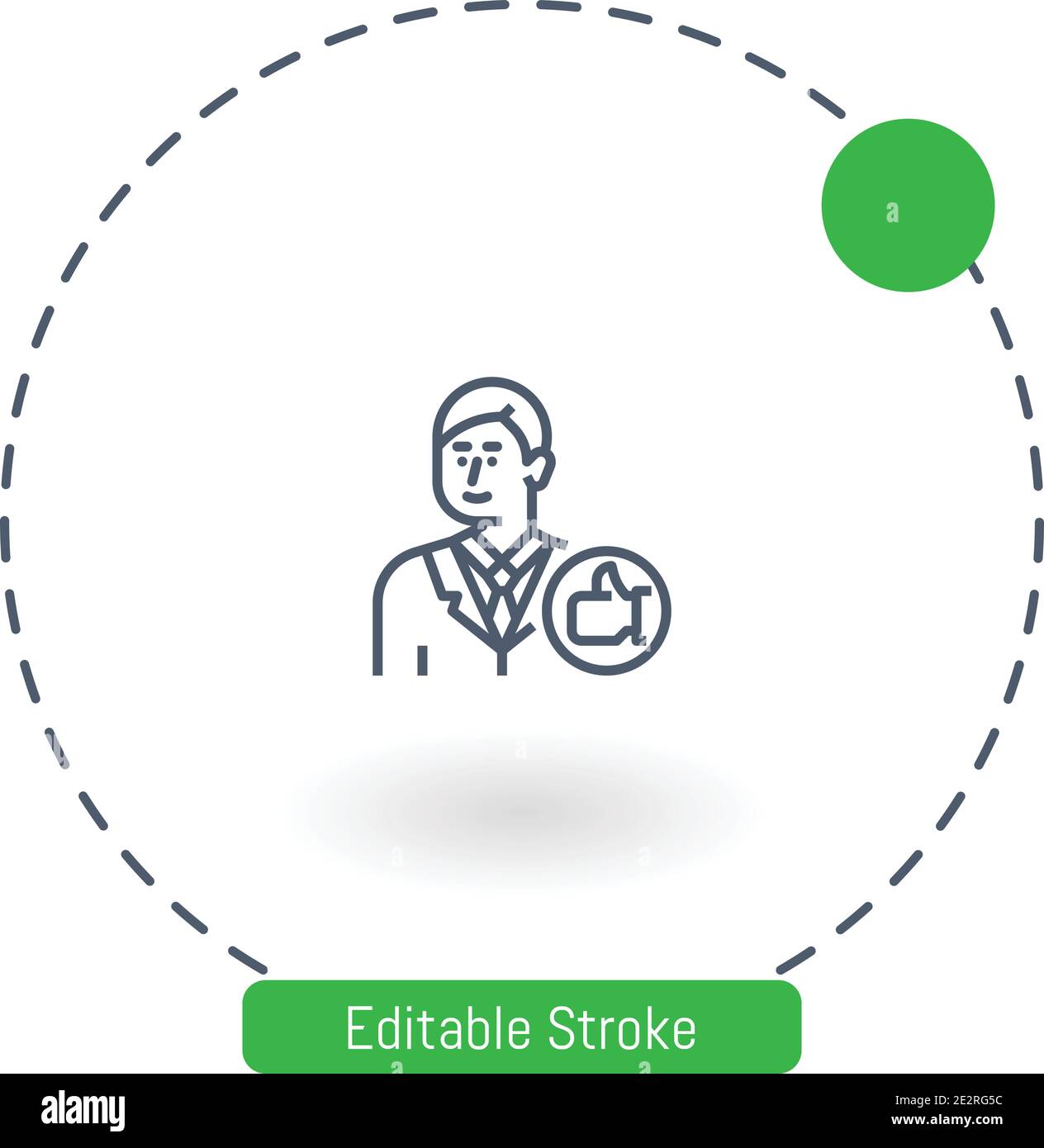 impression vector icon editable stroke outline icons for web and mobile Stock Vector
