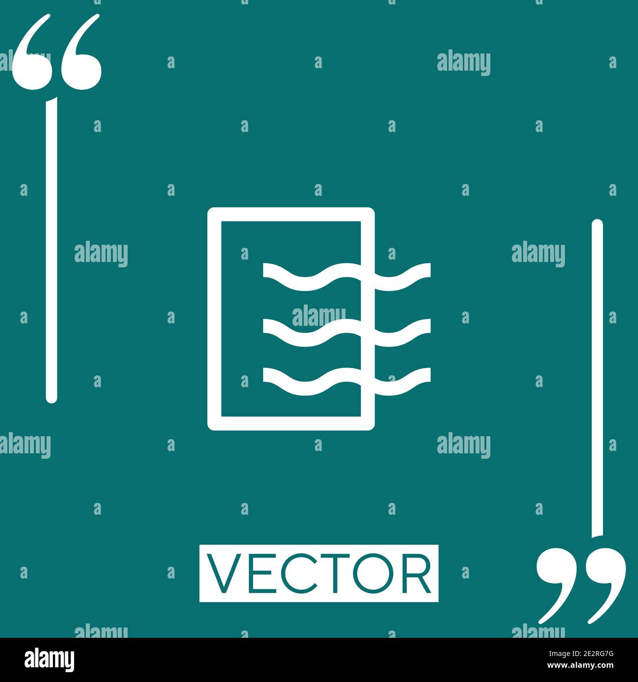 stamp Linear icon. Editable stroke line Stock Vector
