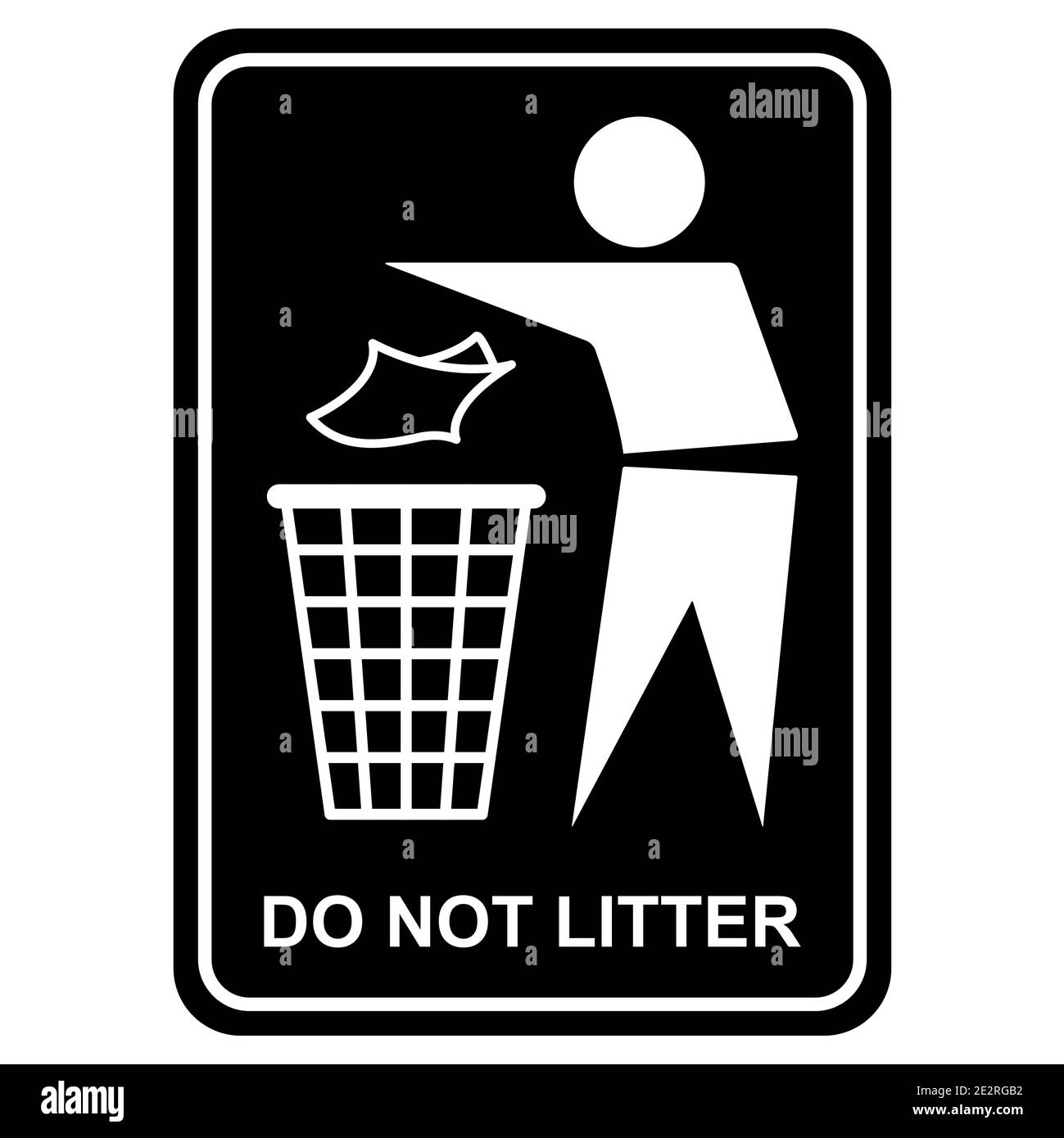 Dont litter Stock Vector Images Alamy