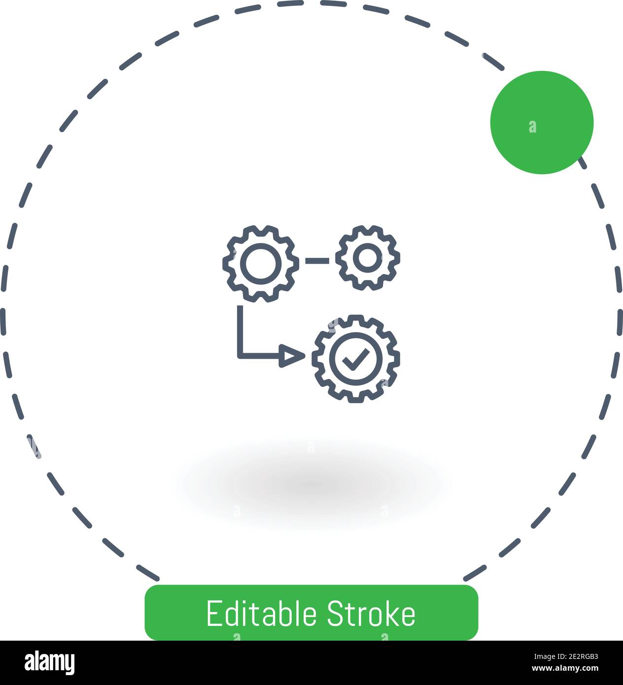 execution vector icon editable stroke outline icons for web and mobile Stock Vector