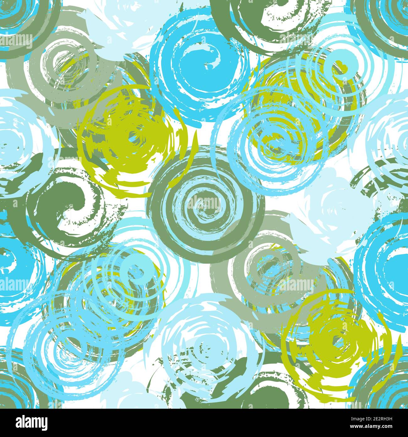Grunge Red Spiral Seamless Stock Vector