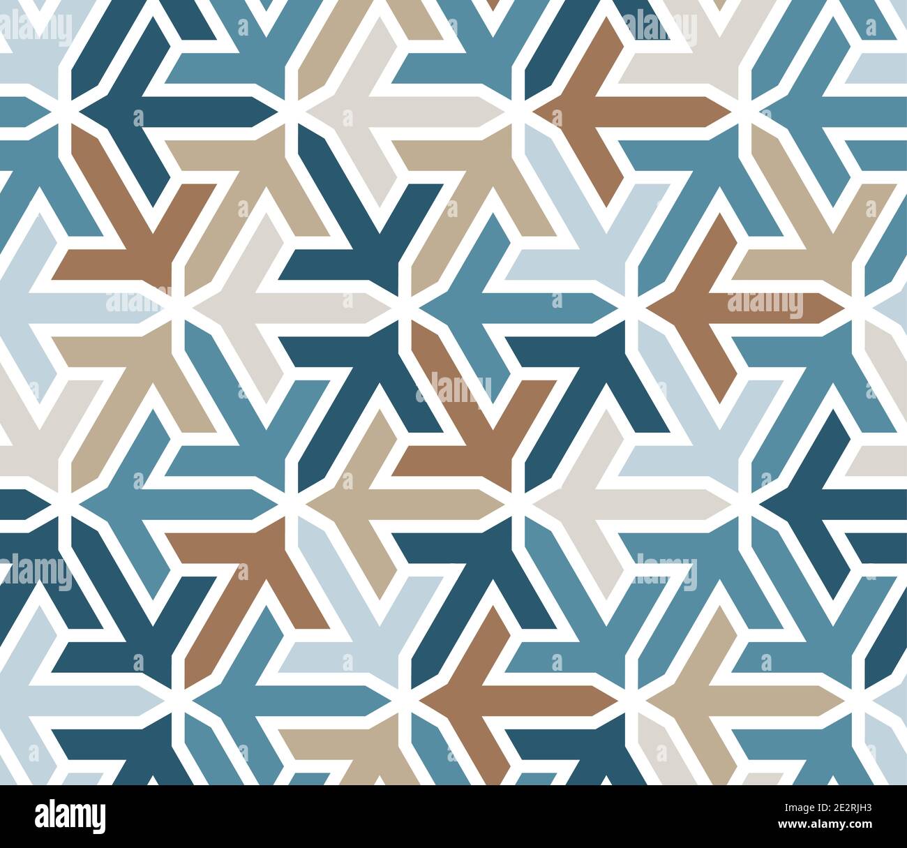 Geometric islamic pattern with arrows. Color geometric arabic vector ...