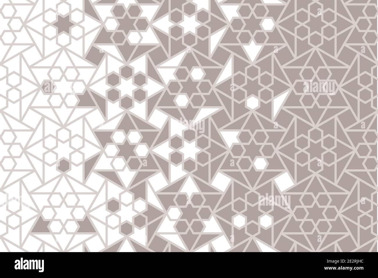 Islamic arabic vector background. Geometric arabian halftone texture with mosaic disintegration Stock Vector