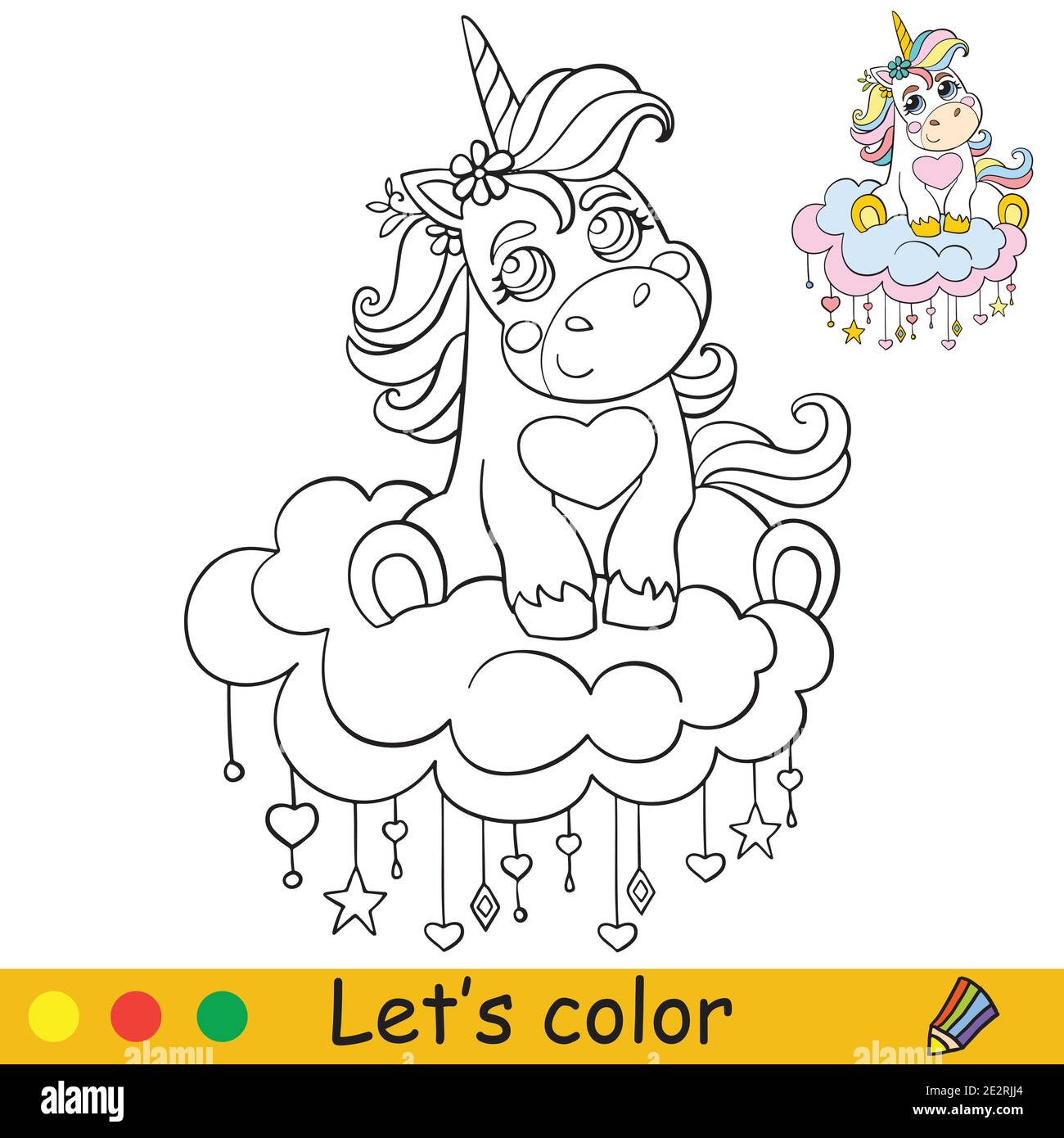 Unicorn On A Cloud High Resolution Stock Photography And Images Alamy