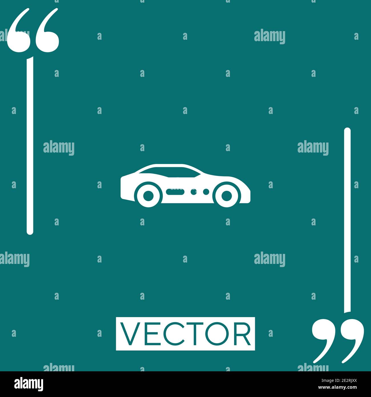 sport car vector icon Linear icon. Editable stroked line Stock Vector