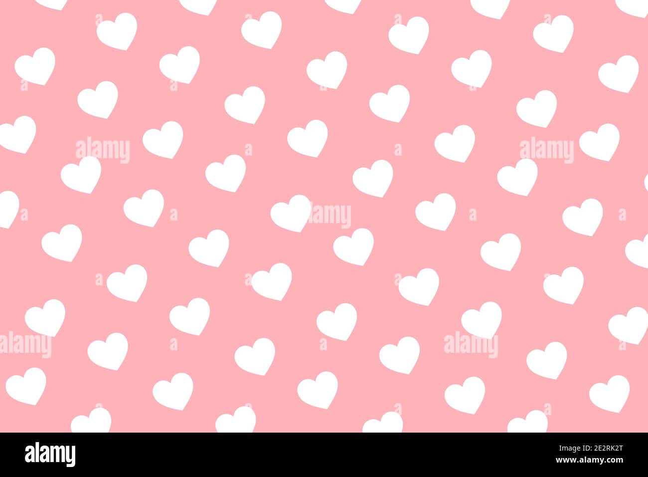Valentines day background with white hearts decor on pink background ...