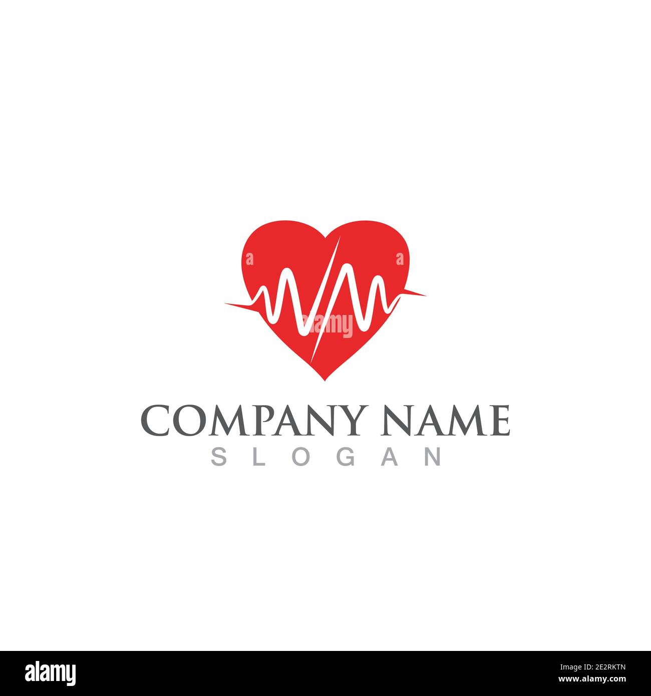 Heart beat logo and symbol vector Stock Vector Image & Art - Alamy