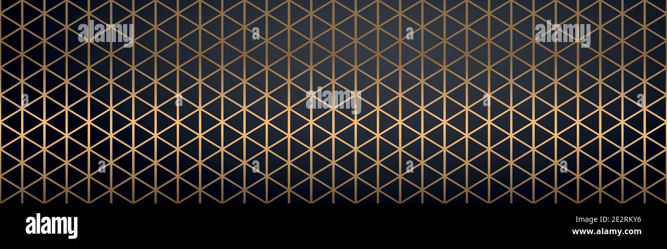Abstract golden lines on a black background - Vector illustration Stock ...
