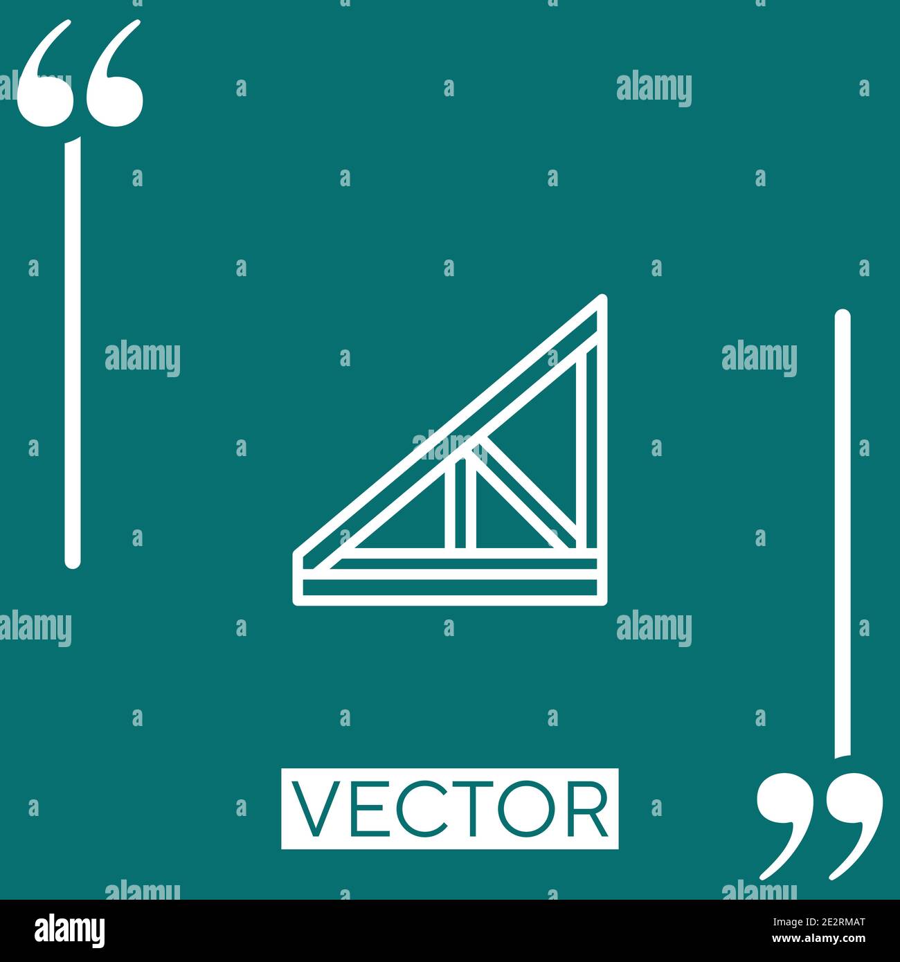 joist vector icon Linear icon. Editable stroke line Stock Vector