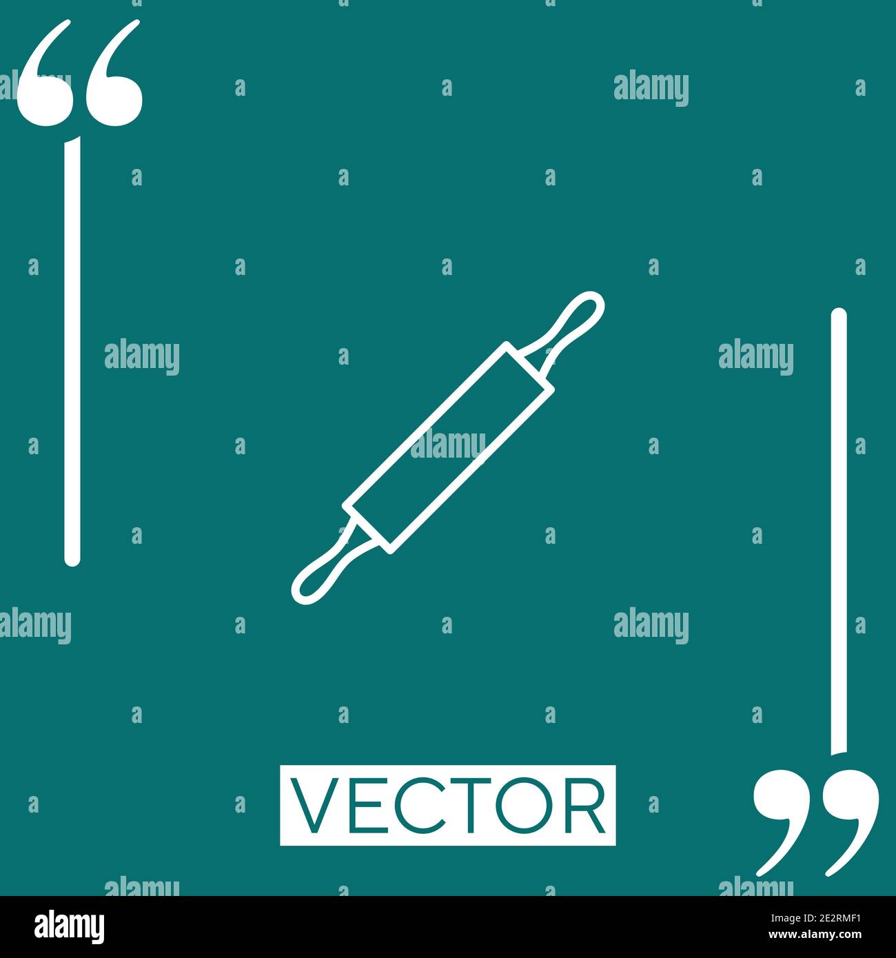plunger vector icon Linear icon. Editable stroke line Stock Vector