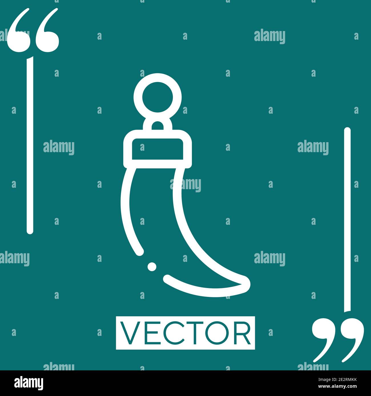 animal vector icon Linear icon. Editable stroke line Stock Vector