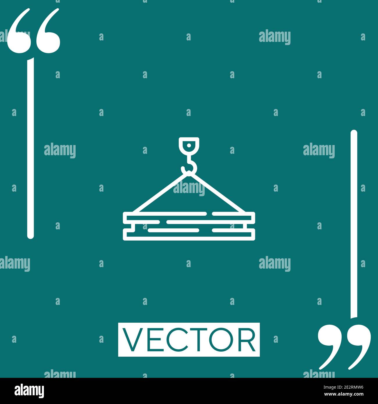construction vector icon Linear icon. Editable stroke line Stock Vector