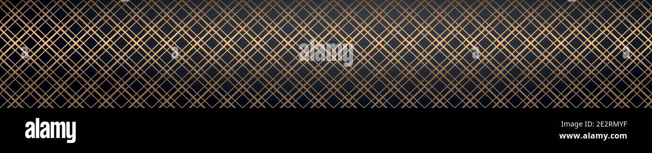 Abstract golden lines on a black background - Vector illustration Stock ...