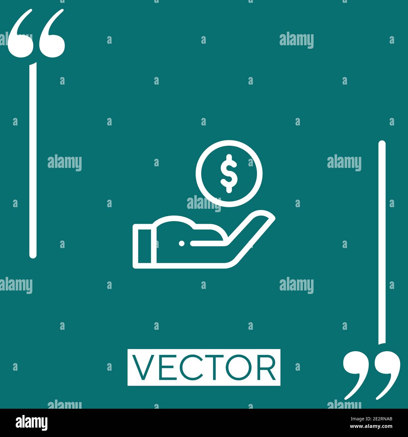 income vector icon Linear icon. Editable stroke line Stock Vector Image ...